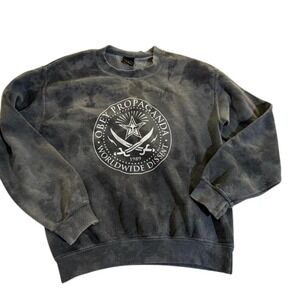 Obey Propaganda Washed Black Graphic Crewneck Size S